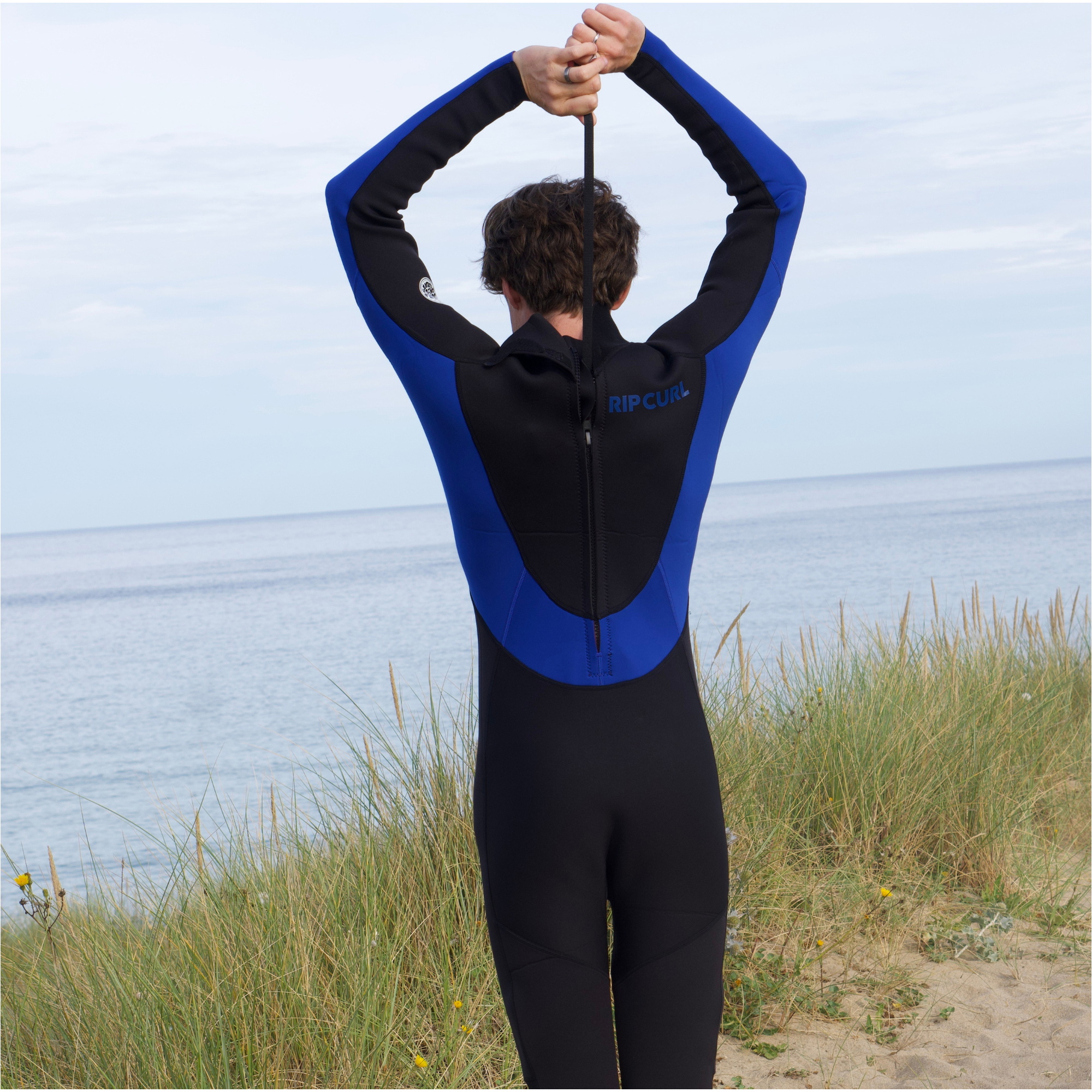 2026 Rip Curl Mens Trad 4/3mm Back Zip Wetsuit 18CMFS - Blue